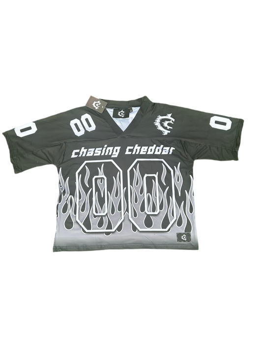 Mesh Football Jersey(Black)