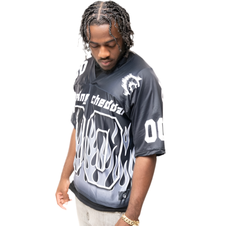 Mesh Football Jersey(Black)