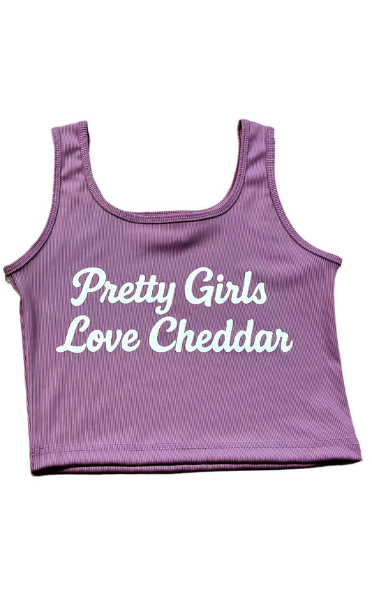 Pretty girls love cheddar Crop
